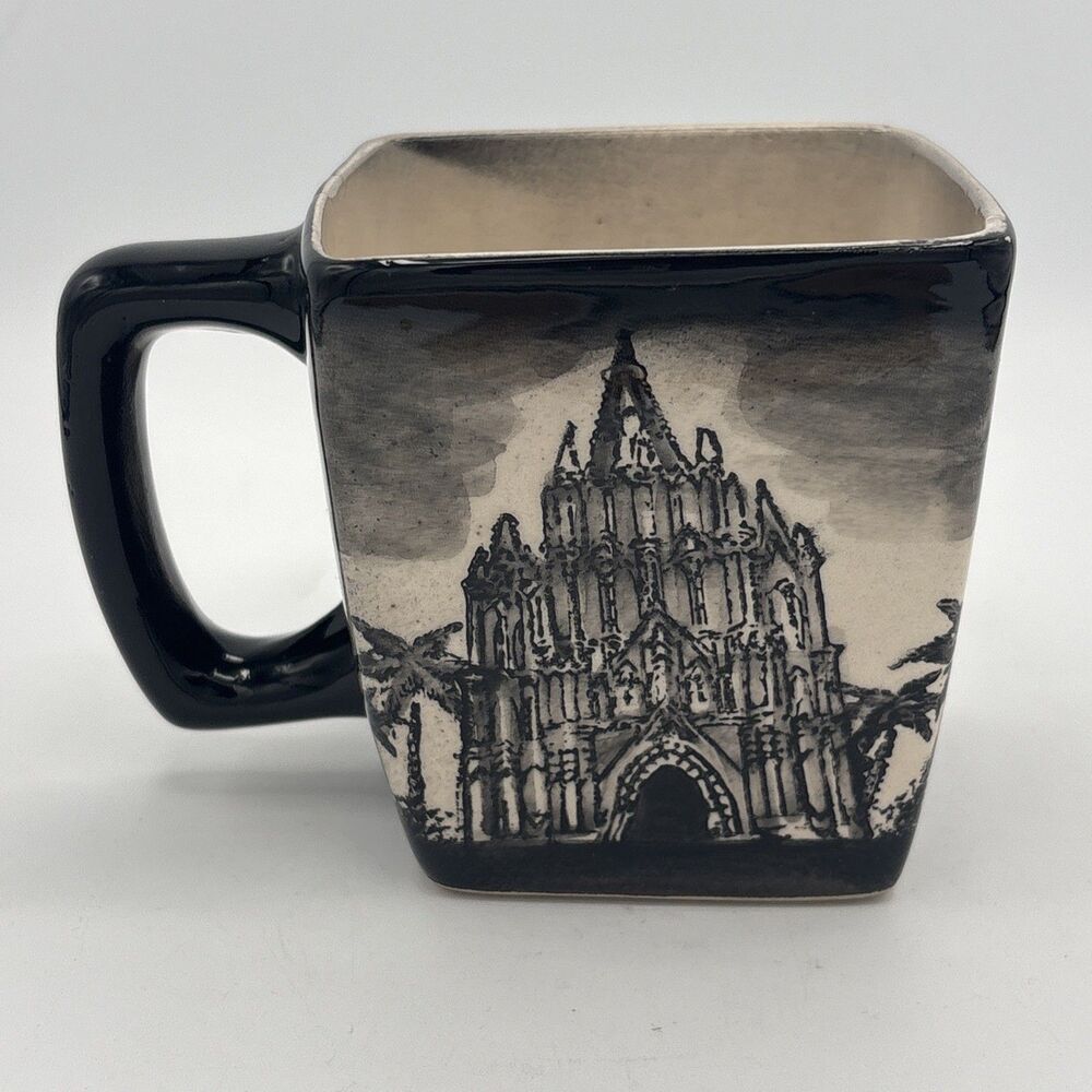 San Miguel de Allende Mexico Square Ceramic Mug Parroquia San Miguel Arcangel